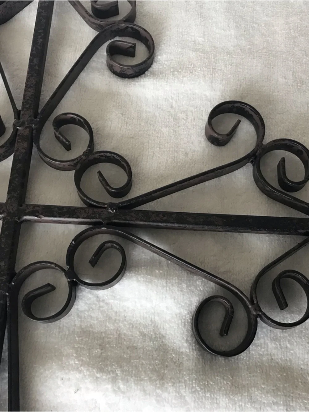 Wrought Iron Wall Cross Decor NIB